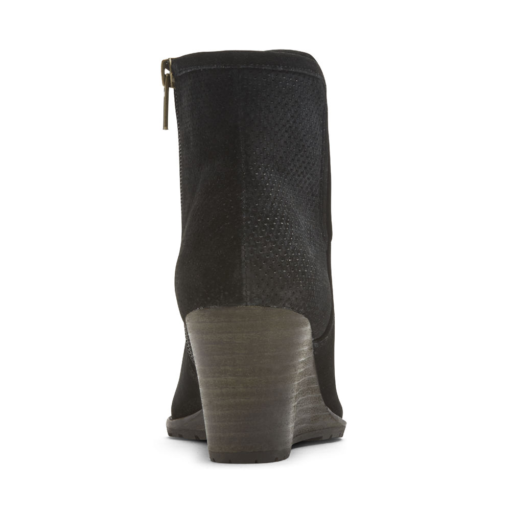Rockport Boots Dame Svart - Hollis V-Cut - AYVT68127